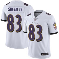 Nike Baltimore Ravens #83 Willie Snead IV White Youth Stitched NFL Vapor Untouchable Limited Jersey
