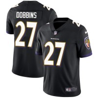 Nike Baltimore Ravens #27 J.K. Dobbins Black Alternate Youth Stitched NFL Vapor Untouchable Limited Jersey