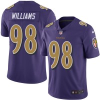Nike Baltimore Ravens #98 Brandon Williams Purple Youth Stitched NFL Limited Rush Jersey
