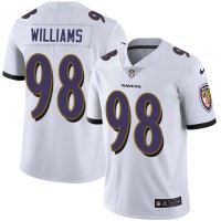 Nike Baltimore Ravens #98 Brandon Williams White Youth Stitched NFL Vapor Untouchable Limited Jersey