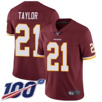 Nike Washington Commanders #21 Sean Taylor Burgundy Red Team Color Youth Stitched NFL 100th Season Vapor Limited Jersey