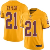 Nike Washington Commanders #21 Sean Taylor Gold Youth Stitched NFL Limited Rush Jersey