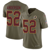 Nike Washington Commanders #52 Ryan Anderson Olive Youth Stitched NFL Limited 2017 Salute to Service Jersey