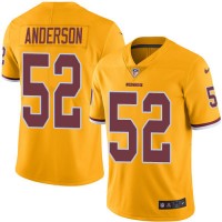 Nike Washington Commanders #52 Ryan Anderson Gold Youth Stitched NFL Limited Rush Jersey