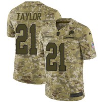 Nike Washington Commanders #21 Sean Taylor Camo Youth Stitched NFL Limited 2018 Salute to Service Jersey