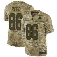Nike Washington Commanders #86 Jordan Reed Camo Youth Stitched NFL Limited 2018 Salute to Service Jersey