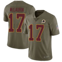 Nike Washington Commanders #17 Terry McLaurin Olive Youth Stitched NFL Limited 2017 Salute to Service Jersey