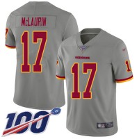 Nike Washington Commanders #17 Terry McLaurin Gray Youth Stitched NFL Limited Inverted Legend 100th Season Jersey