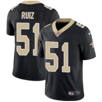 Nike New Orleans Saints #51 Cesar Ruiz Black Team Color Youth Stitched NFL Vapor Untouchable Limited Jersey