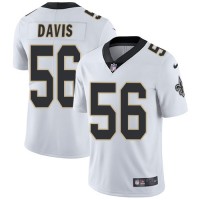 Nike New Orleans Saints #56 DeMario Davis White Youth Stitched NFL Vapor Untouchable Limited Jersey
