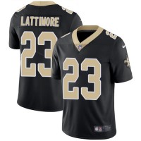 Nike New Orleans Saints #23 Marshon Lattimore Black Team Color Youth Stitched NFL Vapor Untouchable Limited Jersey