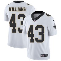 Nike New Orleans Saints #43 Marcus Williams White Youth Stitched NFL Vapor Untouchable Limited Jersey