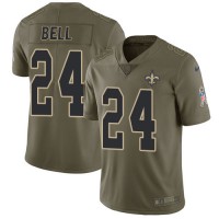 Nike New Orleans Saints #24 Vonn Bell Olive Youth Stitched NFL Limited 2017 Salute to Service Jersey