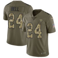 Nike New Orleans Saints #24 Vonn Bell Olive/Camo Youth Stitched NFL Limited 2017 Salute to Service Jersey