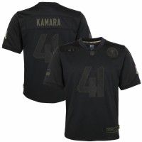 New Orleans New Orleans Saints #41 Alvin Kamara Nike Youth 2020 Salute to Service Game Jersey Black