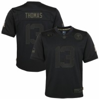 New Orleans New Orleans Saints #13 Michael Thomas Nike Youth 2020 Salute to Service Game Jersey Black