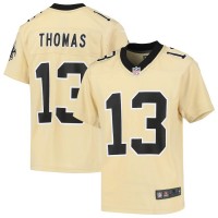 New Orleans New Orleans Saints #13 Michael Thomas Nike Youth Gold Inverted Game Jersey