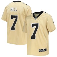 New Orleans New Orleans Saints #7 Taysom Hill Nike Youth Gold Inverted Team Game Jersey