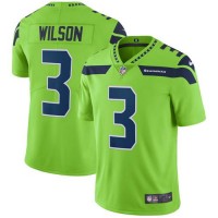 Nike Seattle Seahawks #3 Russell Wilson Green Youth Stitched NFL Limited Rush Jersey