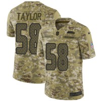 Nike Seattle Seahawks #58 Darrell Taylor Camo Youth Stitched NFL Limited 2018 Salute To Service Jersey