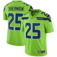 Nike Seattle Seahawks #25 Richard Sherman Green Youth Stitched NFL Limited Rush Jersey