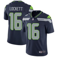 Nike Seattle Seahawks #16 Tyler Lockett Steel Blue Team Color Youth Stitched NFL Vapor Untouchable Limited Jersey