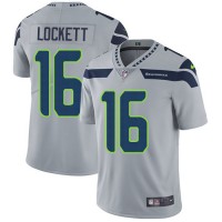 Nike Seattle Seahawks #16 Tyler Lockett Grey Alternate Youth Stitched NFL Vapor Untouchable Limited Jersey