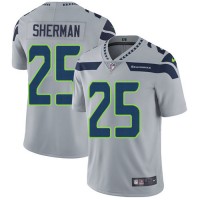 Nike Seattle Seahawks #25 Richard Sherman Grey Alternate Youth Stitched NFL Vapor Untouchable Limited Jersey