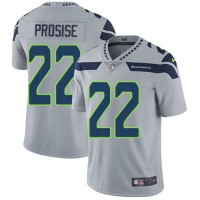 Nike Seattle Seahawks #22 C. J. Prosise Grey Alternate Youth Stitched NFL Vapor Untouchable Limited Jersey