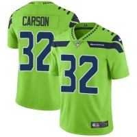 Nike Seattle Seahawks #32 Chris Carson Green Youth Stitched NFL Limited Rush Jersey
