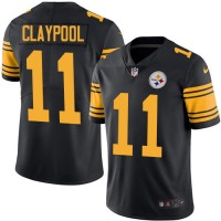 Nike Pittsburgh Steelers #11 Chase Claypool Black Youth Stitched NFL Limited Rush Jersey