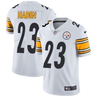 Nike Pittsburgh Steelers #23 Joe Haden White Youth Stitched NFL Vapor Untouchable Limited Jersey