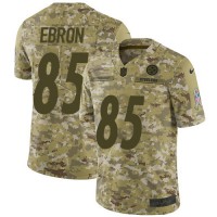 Nike Pittsburgh Steelers #85 Eric Ebron Camo Youth Stitched NFL Limited 2018 Salute To Service Jersey