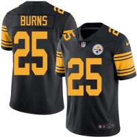 Nike Pittsburgh Steelers #25 Artie Burns Black Youth Stitched NFL Limited Rush Jersey