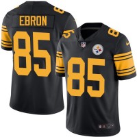 Nike Pittsburgh Steelers #85 Eric Ebron Black Youth Stitched NFL Limited Rush Jersey