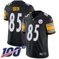 Nike Pittsburgh Steelers #85 Eric Ebron Black Team Color Youth Stitched NFL 100th Season Vapor Untouchable Limited Jersey