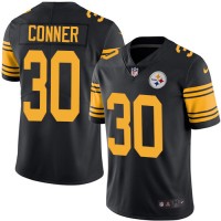 Nike Pittsburgh Steelers #30 James Conner Black Youth Stitched NFL Limited Rush Jersey