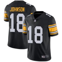Nike Pittsburgh Steelers #18 Diontae Johnson Black Alternate Youth Stitched NFL Vapor Untouchable Limited Jersey
