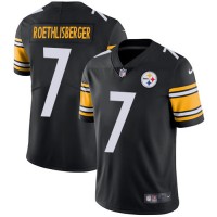 Nike Pittsburgh Steelers #7 Ben Roethlisberger Black Team Color Youth Stitched NFL Vapor Untouchable Limited Jersey