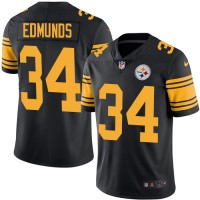 Nike Pittsburgh Steelers #34 Terrell Edmunds Black Youth Stitched NFL Limited Rush Jersey