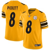 Nike Pittsburgh Steelers #8 Kenny Pickett Gold Youth Stitched NFL Limited Inverted Legend Jersey