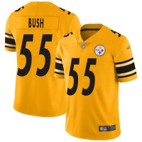 Nike Pittsburgh Steelers #55 Devin Bush Gold Youth Stitched NFL Limited Inverted Legend Jersey