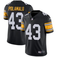 Nike Pittsburgh Steelers #43 Troy Polamalu Black Alternate Youth Stitched NFL Vapor Untouchable Limited Jersey