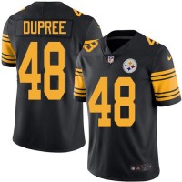 Nike Pittsburgh Steelers #48 Bud Dupree Black Youth Stitched NFL Limited Rush Jersey