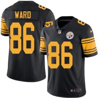 Nike Pittsburgh Steelers #86 Hines Ward Black Youth Stitched NFL Limited Rush Jersey