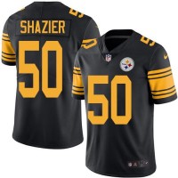 Nike Pittsburgh Steelers #50 Ryan Shazier Black Youth Stitched NFL Limited Rush Jersey