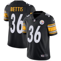 Nike Pittsburgh Steelers #36 Jerome Bettis Black Team Color Youth Stitched NFL Vapor Untouchable Limited Jersey