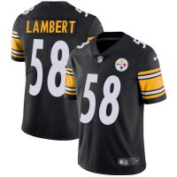 Nike Pittsburgh Steelers #58 Jack Lambert Black Team Color Youth Stitched NFL Vapor Untouchable Limited Jersey