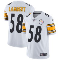 Nike Pittsburgh Steelers #58 Jack Lambert White Youth Stitched NFL Vapor Untouchable Limited Jersey
