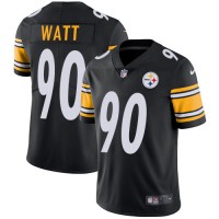 Nike Pittsburgh Steelers #90 T. J. Watt Black Team Color Youth Stitched NFL Vapor Untouchable Limited Jersey